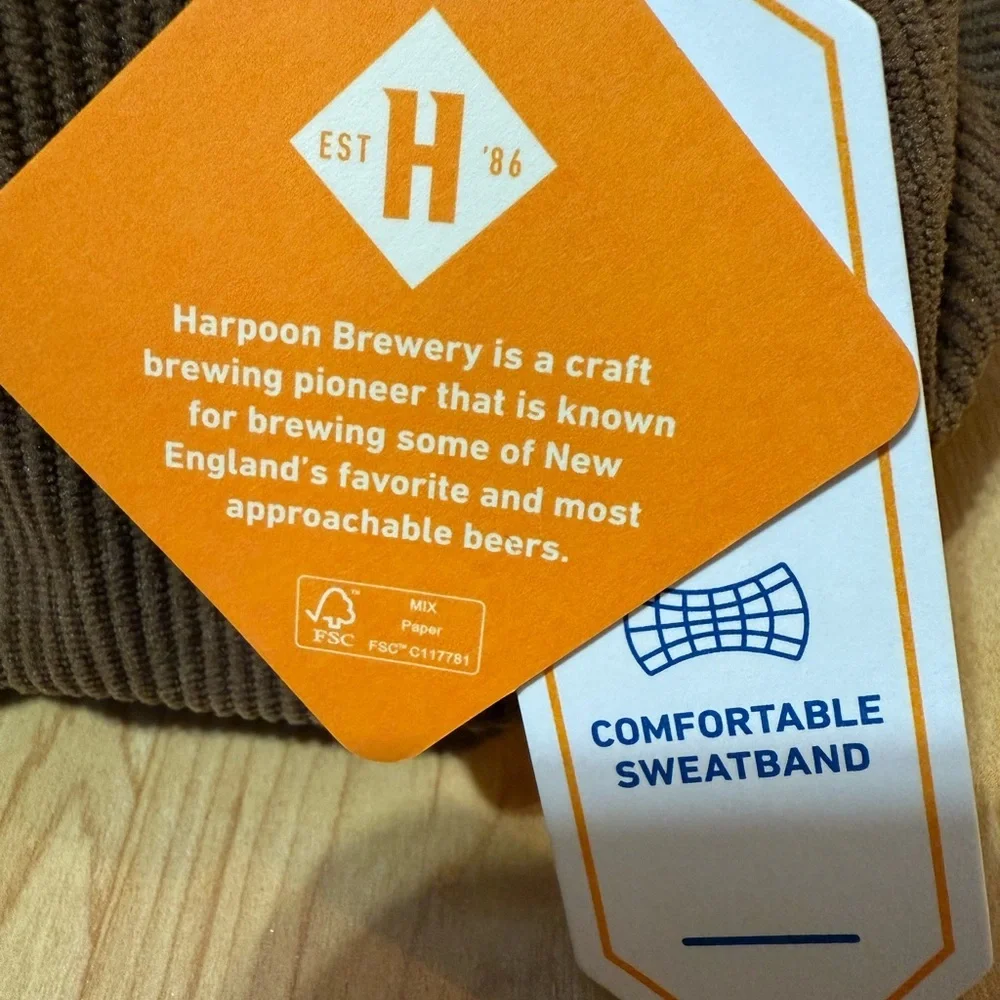 Harpoon brewery Brown Corduroy Hat OS - Picture 9 of 9